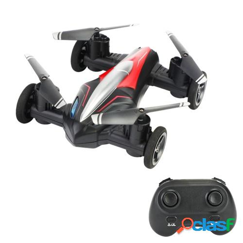 2 en 1 RC Car RC Drone Land Air RC Toys One Key Take off