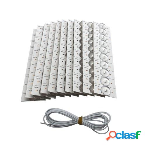 20 piezas 3 V SMD cuentas de lámpara con filtro de lente