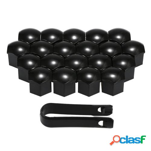 20pcs Universal 21mm Cubiertas de tuercas de rueda Tapas de
