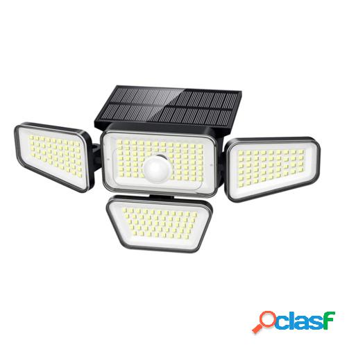 270LEDs Solar Powered LED Luz de pared PIR Sensor de