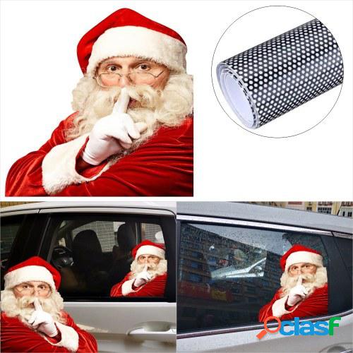 2PCS 3D Cartoon Santa Car Window Cover Auto Covers Etiqueta