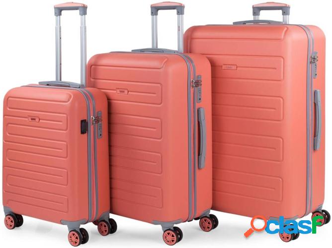3 Maletas de Viaje SKPAT ABS Naranja