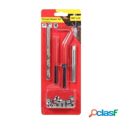 30 Uds Kit de inserción de reparación de rosca métrica M5