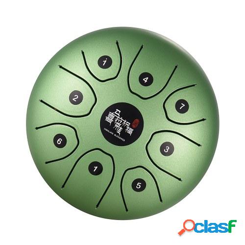 5.5 Inch Mini 8-Tone Steel Tongue Drum C Key Percussion
