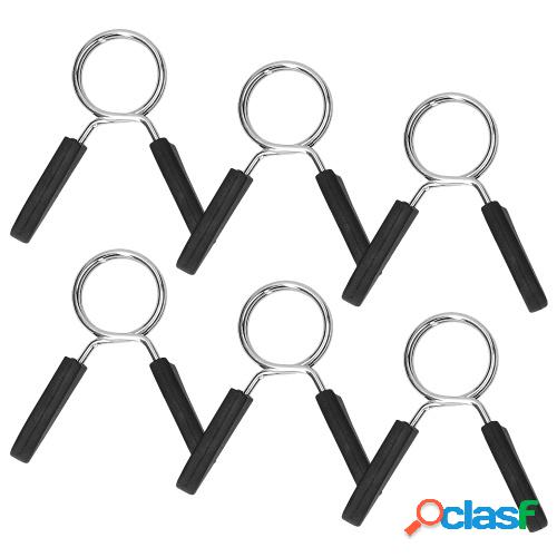 6pcs Barbell Clips Dumbbell Spring Clamps Weight Bar