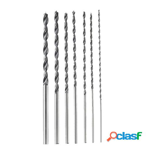 7 unids / set 300mm Extra largo Brad Point Juego de brocas