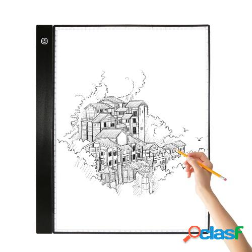 A3 LED Tracing Light Box Pad Tableta gráfica Tablero de