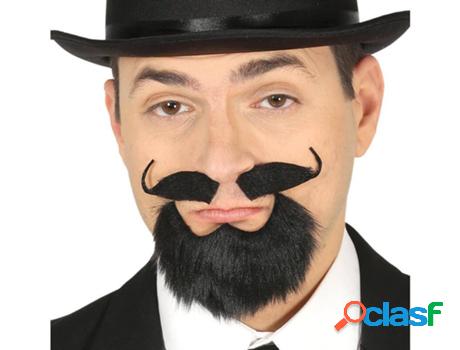 Accesorios DISFRAZZES Perilla Y Bigote Negro Con Adhesivo