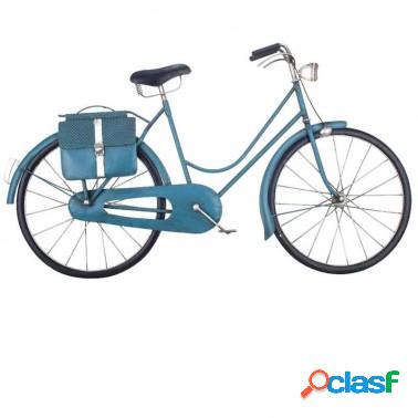 Adorno pared bicicleta azul vintage