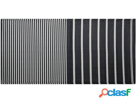Alfombra Haldia (Negro - Polipropileno -90x180x0.5 cm)