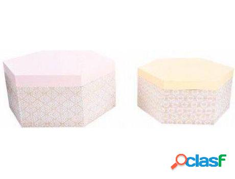 Almacenaje HOGAR Y MÁS Caja De Madera Natural Diseño Boho