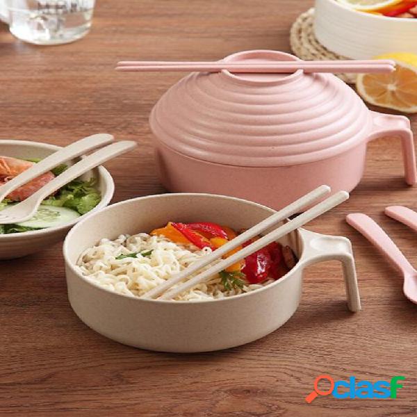 Almuerzo de fideos instantáneos de paja de trigo Caja con