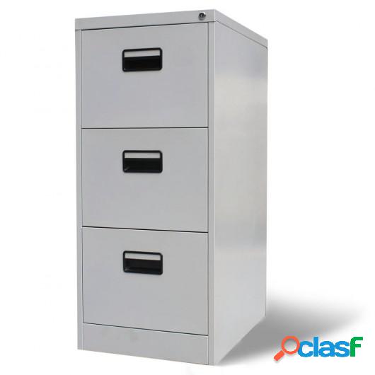 Armario archivador 3 cajones 102,5 cm acero gris