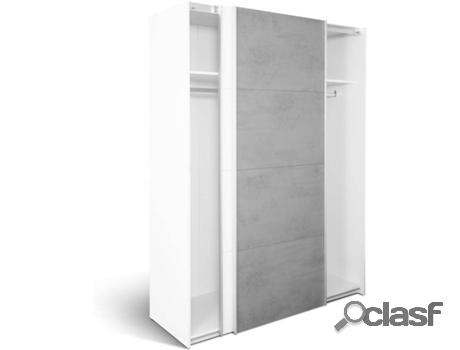 Armário HABITDESIGN Tekkan (Blanco y Gris - Melamina - 150