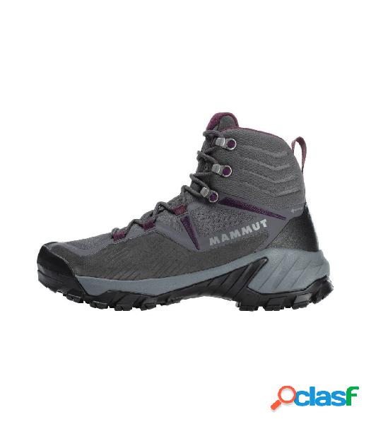 BOTAS MAMMUT SAPUEN HIGH GTX MUJER DARK TITANIUM-LIGHT GRAPE
