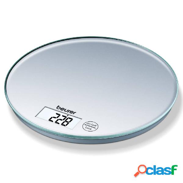 Beurer Balanza de cocina KS 28 5 kg plateada