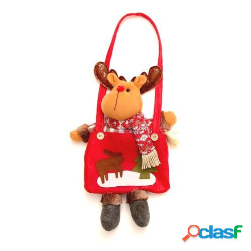 Bolsa de asas de dulces de Navidad Navidad Papá Noel