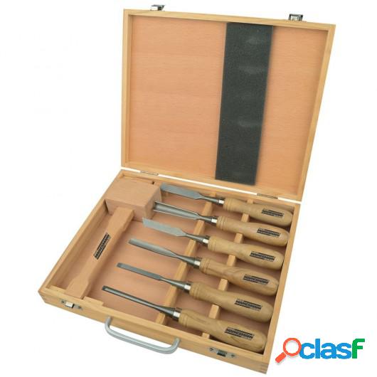 Brüder Mannesmann Set de herramientas para tallar madera 7