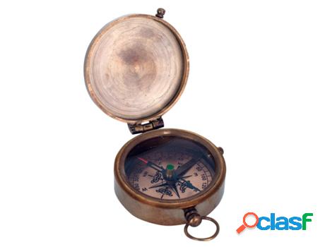 Brújula DORADO de Laton 2*7*5cm Figura Marinera