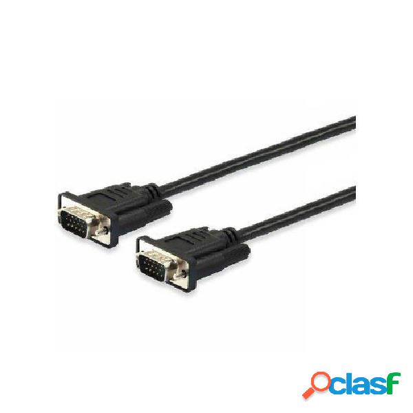 Cable VGA 3GO CVGA10MM/ VGA Macho - VGA Macho/ 10m/ Negro