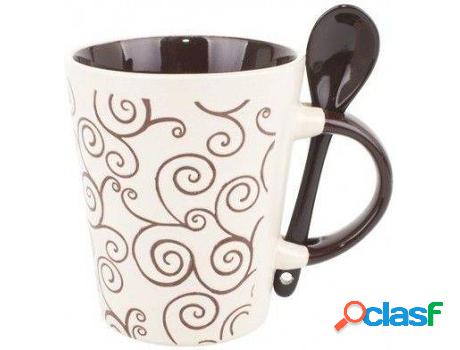 Café HOGAR Y MÁS Ceramica Con Cucharilla