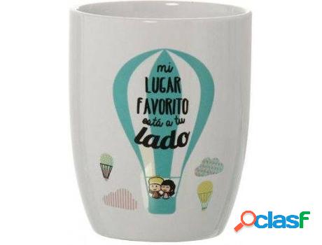 Café HOGAR Y MÁS Mug Desayuno De Con Frase Original Mi