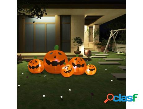 Calabazas Hinchables VIDAXL para Halloween con Led 1,8 M