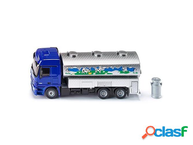 Camión SIKU Cisterna de Leche Azul y Plata