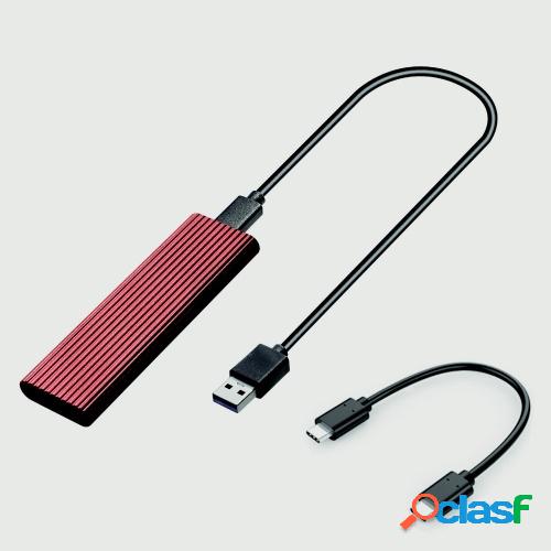 Carcasa de disco duro M.2 SATA NVME a USB 3.1 Protocolo dual