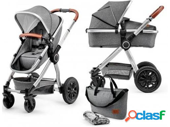 Carrito de Bebé Duo KINDERKRAFT 2 In 1 Veo Grey Gris