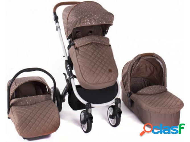 Carrito de Bebé Trio KIKKA BOO 3 En 1 Marrón