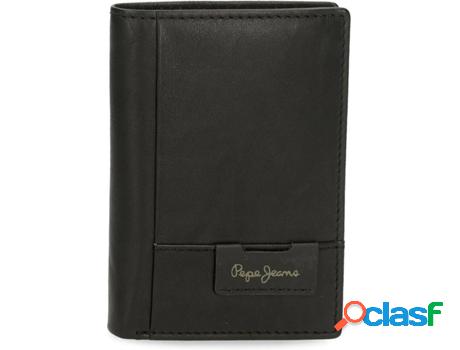 Cartera PEPE JEANS Jackson con Monedero Piel Hombre (Negro)