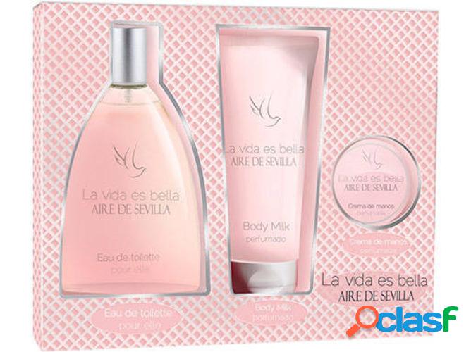 Cofre AIRE SEVILLA La Vida Es Bella Edt 150 ml + Crema