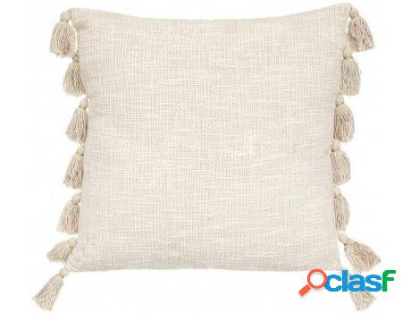 Cojín HOGAR Y MÁS Decorativo Con Fleco Gyp (50x50cm -