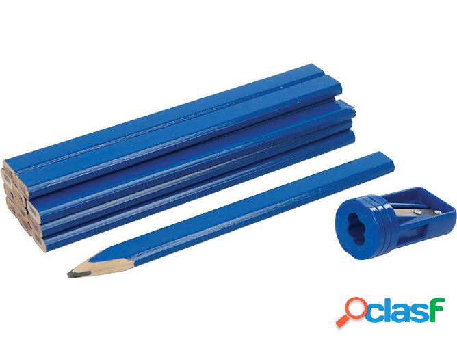 Conjunto de Lápices de Carpintero y Sacapuntas SILVERLINE