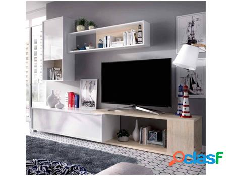 Conjunto de Muebles de TV DKIT Obi (180x130x120cm - Melamina