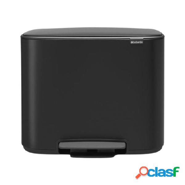 Cubo de reciclaje de 2 departamentos Brabantia Bo Pedal Bin