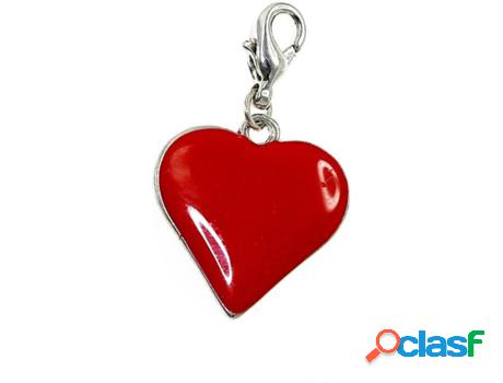 Dije SC_CRYSTAL Corazón (bañado a rodio - 20 mm x 19 mm)