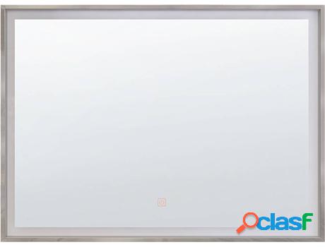 Espejo de Pared LED Argens (Plateado - Material Sintético