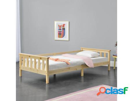 Estructura de Cama Infantil EN.CASA (Beige - Madera - 90x200