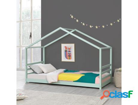 Estructura de Cama Infantil EN.CASA (Verde - Madera - 90 x