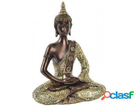 Figura HOGAR Y MÁS Buda Dorado Para Interior Diseño Zen