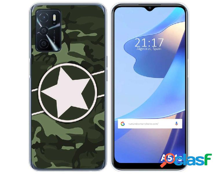 Funda para Oppo A54s TUMUNDOSMARTPHONE Dibujos Camuflaje 01