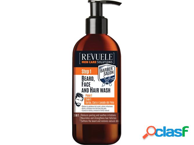 Gel de Limpieza REVUELE Barba, Rostro E Cabelo (300 ml)