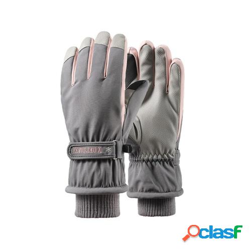 Guantes de ciclismo para mujer Guantes de esquí Bordados