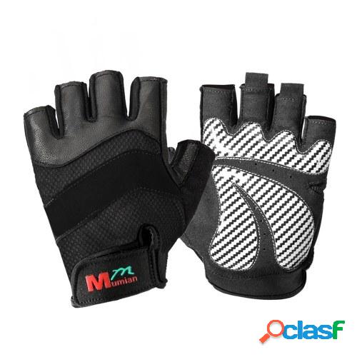 Guantes de medio dedo Guantes de fitness de dedo corto