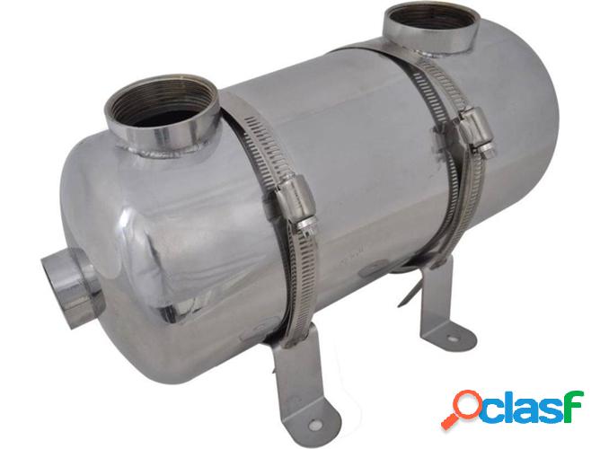 Intercambiador de Calor VIDAXL (40 KW - Acero - 355 x 134 mm
