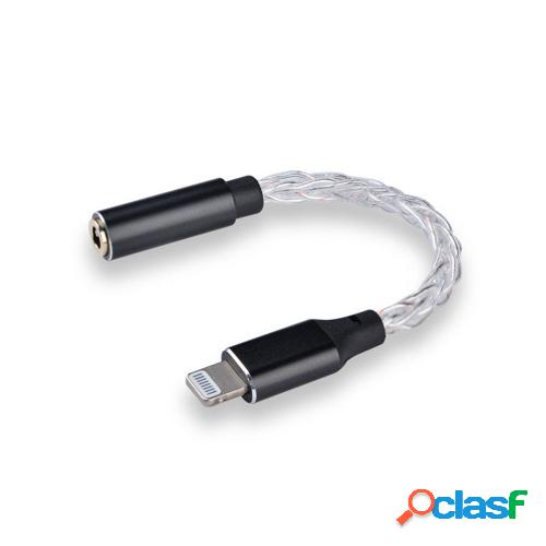 JCALLY JM08L Lightning Audio Adapter Converter MFI Certified