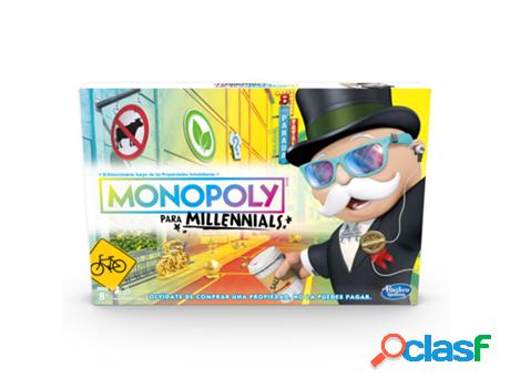 Juego de Mesa HASBRO Monopoly Milenials (Edad Mínima: 8)