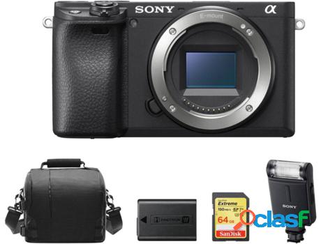 Kit Cámara Mirrorless, Tarjeta SD 64 GB y Accesorios SONY
